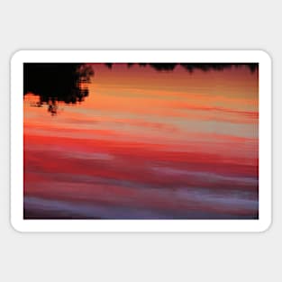 Upside Down Sunset Sticker